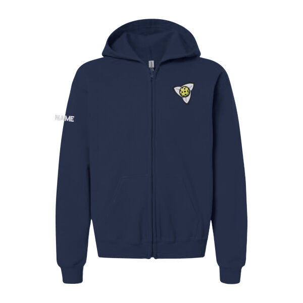 Gildan Youth Icon Emblem Embroidered Full-Zip Thumbnail