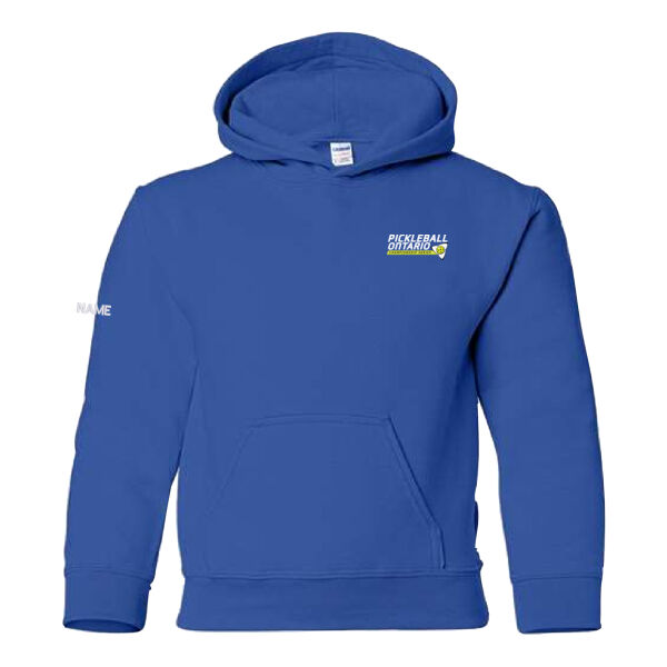 Gildan Youth Championship Emblem Printed Hoodie Thumbnail
